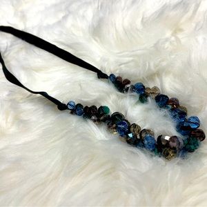 New York & Co Blue Gem Necklace